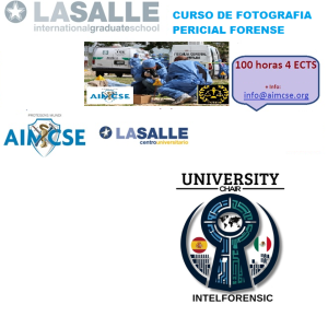 Curso de fotografía pericial forense