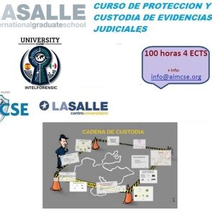 Curso de protección y custodia de evidencias judiciales