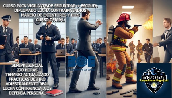 Curso Vigilante de Seguridad+Escolta + Diplomado Manejo extintores y BIES ( Semipresencial)